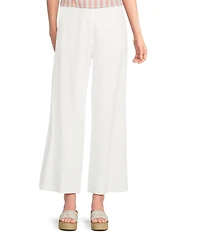 Skies Are Blue Linen Blend High Rise Wide Leg Pants