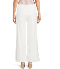 Skies Are Blue Linen Blend High Rise Wide Leg Pants