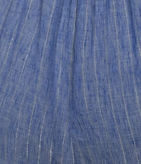 Skies Are Blue Lurex Stripe High Rise Wide Leg Coordinating Pants