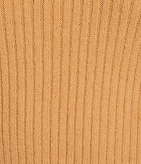 Skies Are Blue Mock Neck Long Sleeve Feather Fringe Sweater