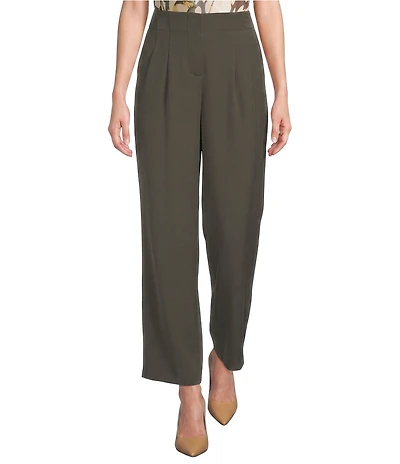Skies Are Blue Petite Size Coordinating Recycled High Rise Wide Leg Pants