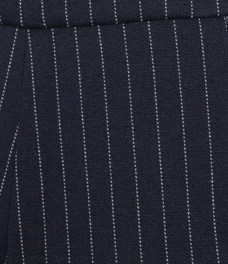 Skies Are Blue Pinstripe Double Waist Wide Leg Coordinating Trouser Pants