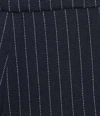 Skies Are Blue Pinstripe Double Waist Wide Leg Coordinating Trouser Pants