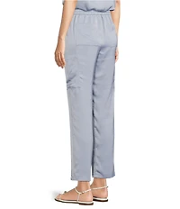 Skies Are Blue Pintuck Drawstring Coordinating Cargo Pants