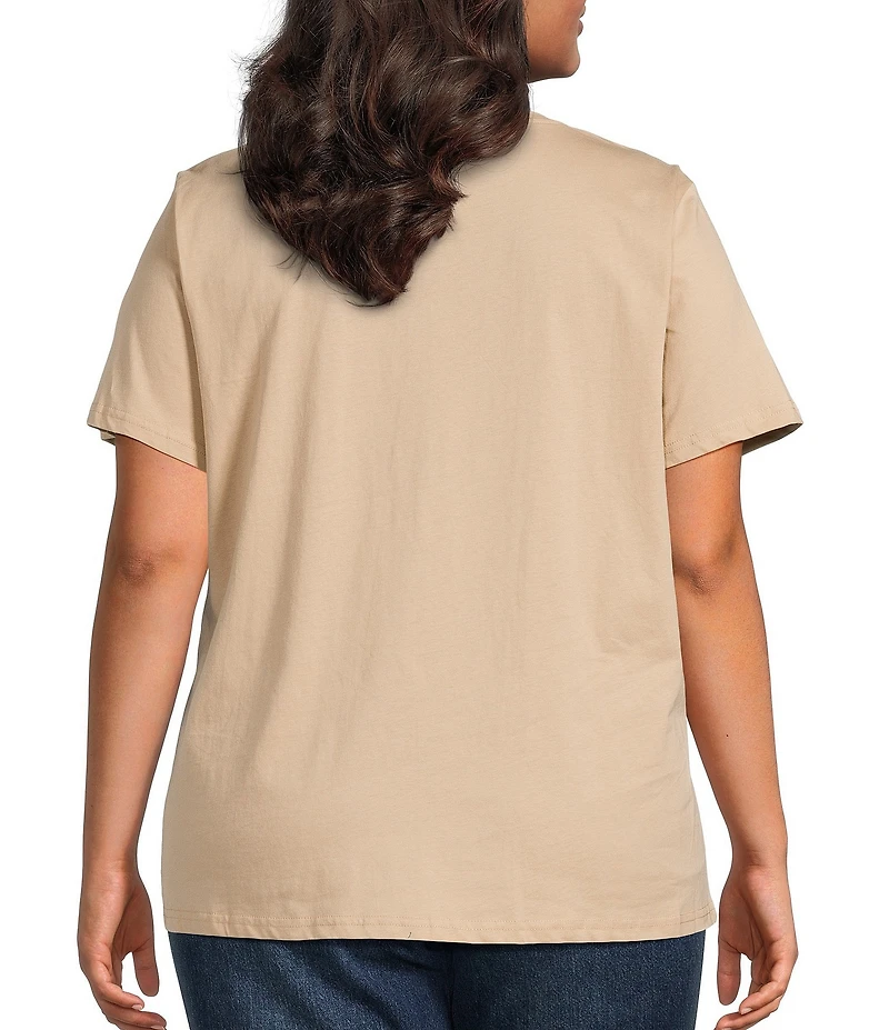 Skies Are Blue Plus Dreaming Of Graphic Short Sleeve T-Shirt