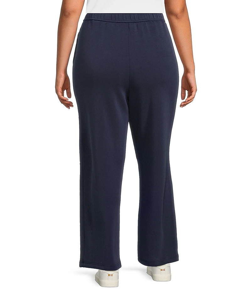 Skies Are Blue Plus High Rise Brushed Modal Blend Drawstring Pants