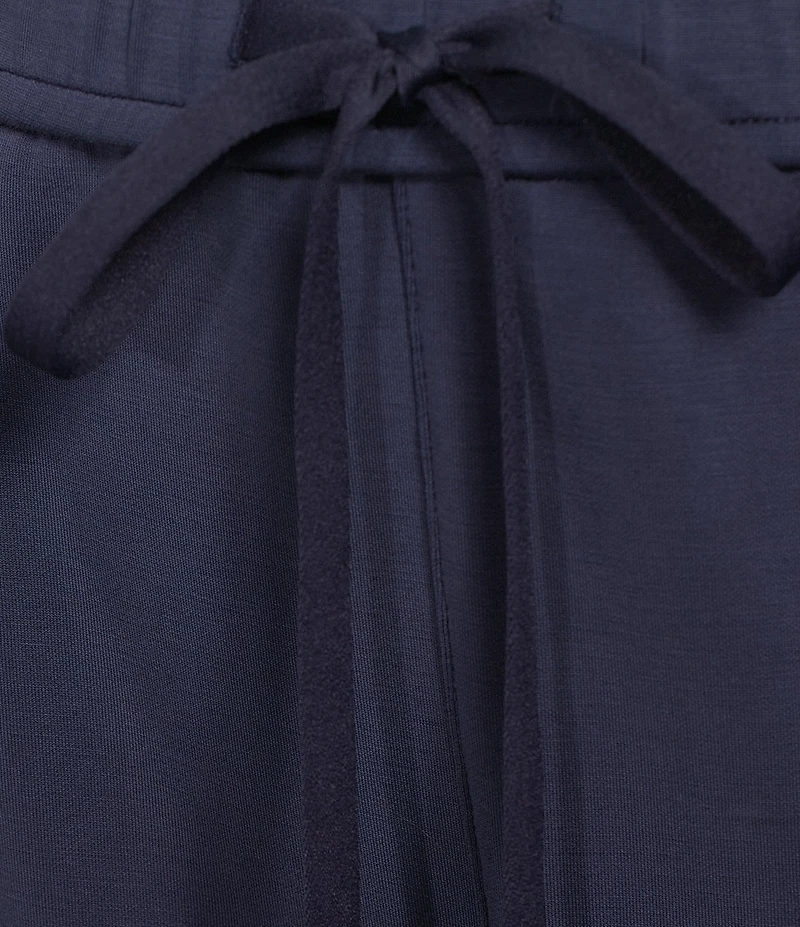 Skies Are Blue Plus High Rise Brushed Modal Blend Drawstring Pants