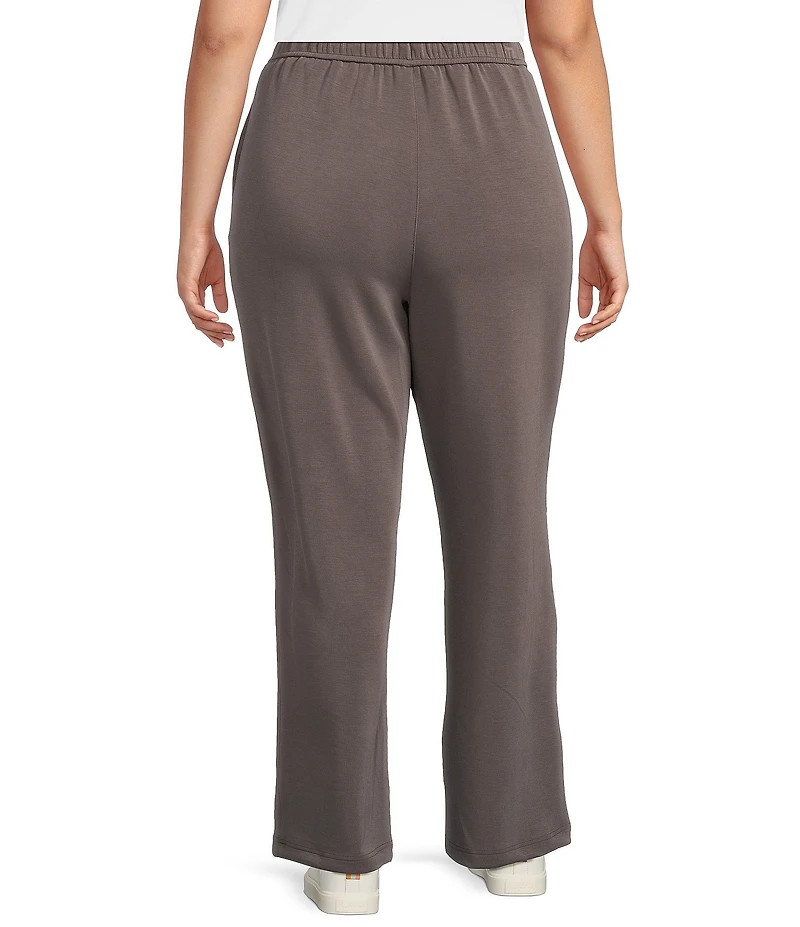 Skies Are Blue Plus High Rise Brushed Modal Blend Drawstring Pants