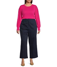 Skies Are Blue Plus High Rise Sailor Pants