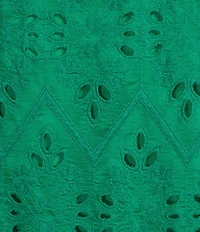 Skies Are Blue Plus Size Eyelet Halter Neck Sleeveless Tiered Midi Dress