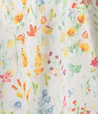 Skies Are Blue Plus Size Floral Print V-Neck Ruffle Cap Sleeve A-Line Mini Dress