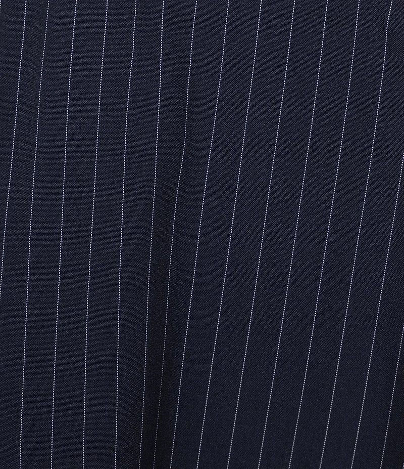 Skies Are Blue Plus Size Pinstripe A-Line Mini Skirt