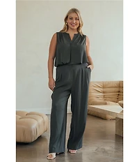 Skies Are Blue Plus Size Straight Leg Pants