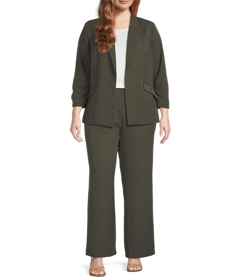 Skies Are Blue Plus Size Straight Leg Pants