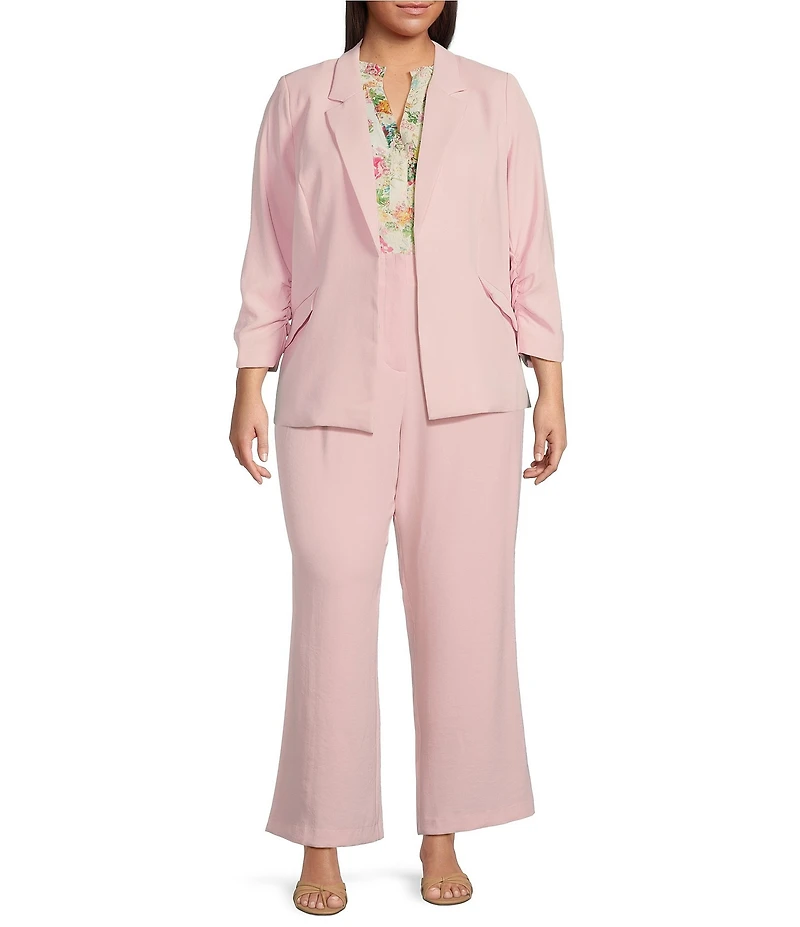 Skies Are Blue Plus Size Straight Leg Pants