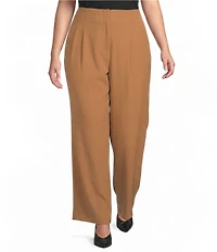 Skies Are Blue Plus Size Straight Leg Pants
