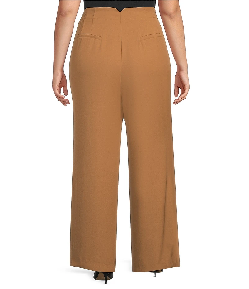 Skies Are Blue Plus Size Straight Leg Pants