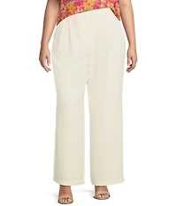 Skies Are Blue Plus Size Straight Leg Pants