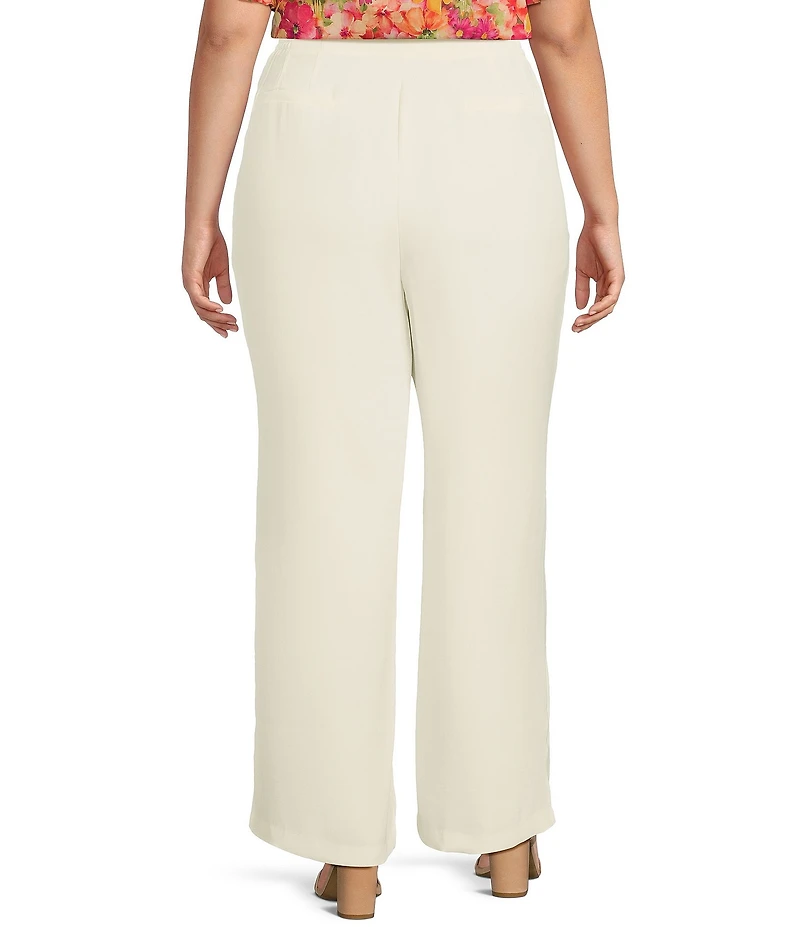 Skies Are Blue Plus Size Straight Leg Pants