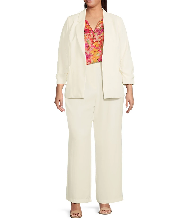 Skies Are Blue Plus Size Straight Leg Pants