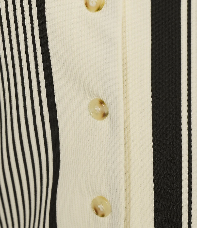 Skies Are Blue Plus Variegated Stripe Sleeveless Knit Coordinating Vest