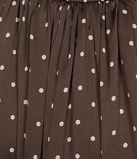 Skies Are Blue Polka Dot Sweetheart Neck Sleeveless Fit and Flare Maxi Dress