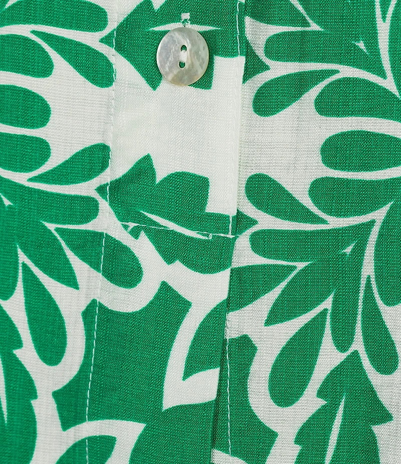 Skies Are Blue Printed Crew Neck Sleeveless Coordinating Top