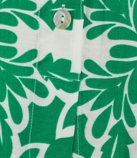 Skies Are Blue Printed Crew Neck Sleeveless Coordinating Top