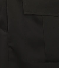 Skies Are Blue Satin Cargo Pocket Mini Skirt