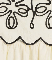 Skies Are Blue Square Neck Sleeveless Embroidered Maxi Dress