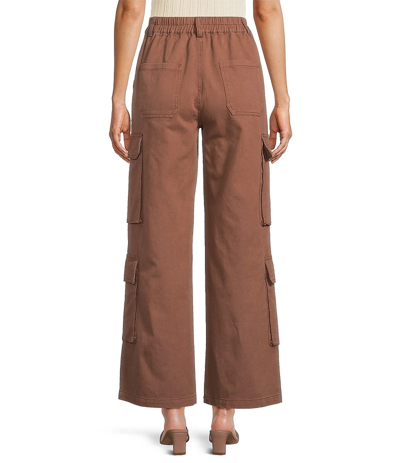 Skies Are Blue Straight Cargo Wide Leg Pants