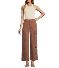 Skies Are Blue Straight Cargo Wide Leg Pants