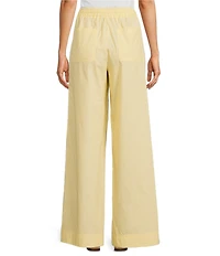 Skies Are Blue Striped High Rise Double Waist Coordinating Wide Leg Pants