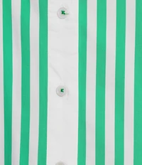 Skies Are Blue Striped Print Point Collar Long Sleeve Button-Down Coordinating Poplin Top