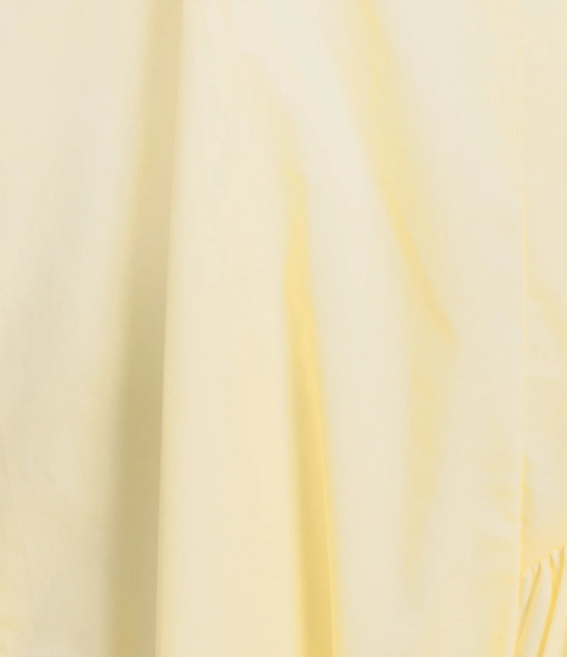 Skies Are Blue Sweetheart Neck Short Bubble Sleeve Poplin Maxi Dress