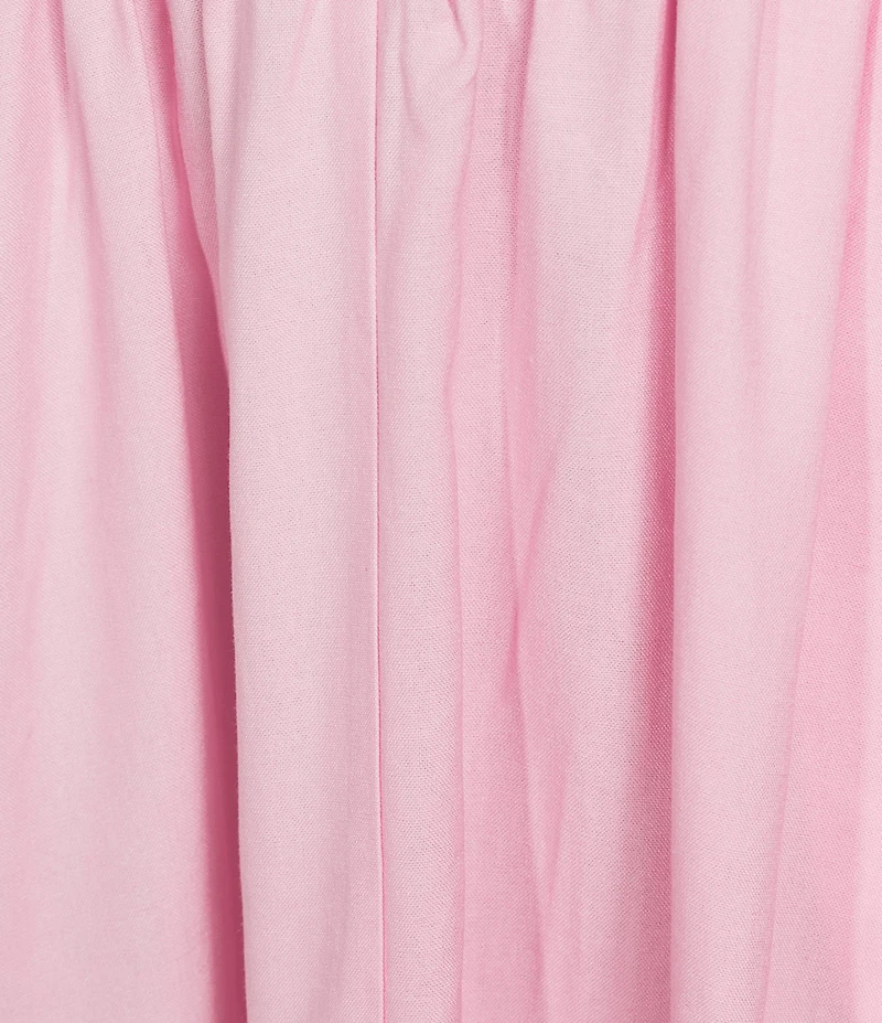 Skies Are Blue Sweetheart Neck Sleeveless Ruched Tie Front Midi Dress