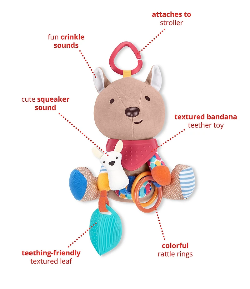 Skip Hop Bandana Buddies Kangaroo Baby Activity Toy
