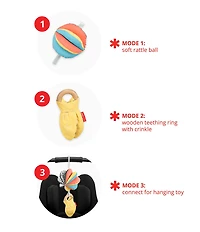 Skip Hop Discoverosity 3-in-1 Montessori-Inspired Baby Stroller Toy