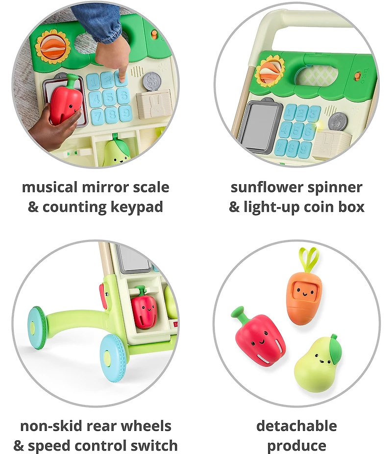 Skip Hop Farmstand Five-In-One Grown Along Activity Walker Baby Toy