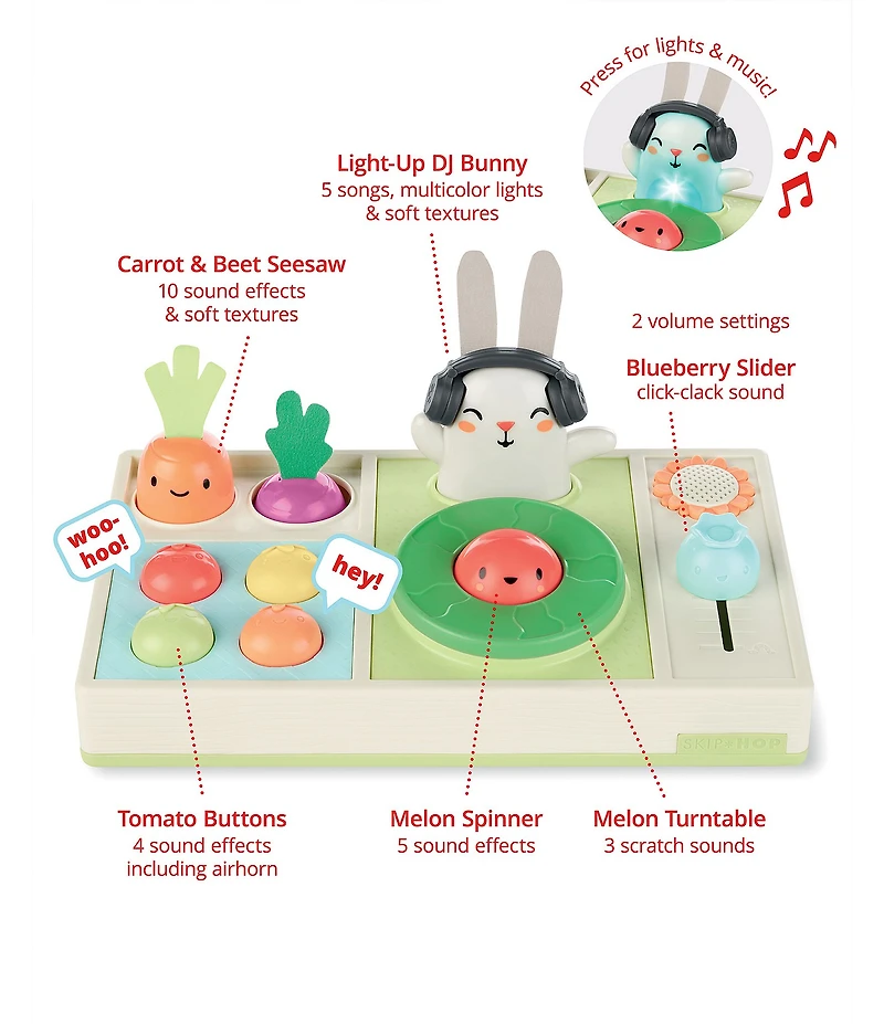 Skip Hop Farmstand Let The Beat Drop DJ Set Baby Musical Toy