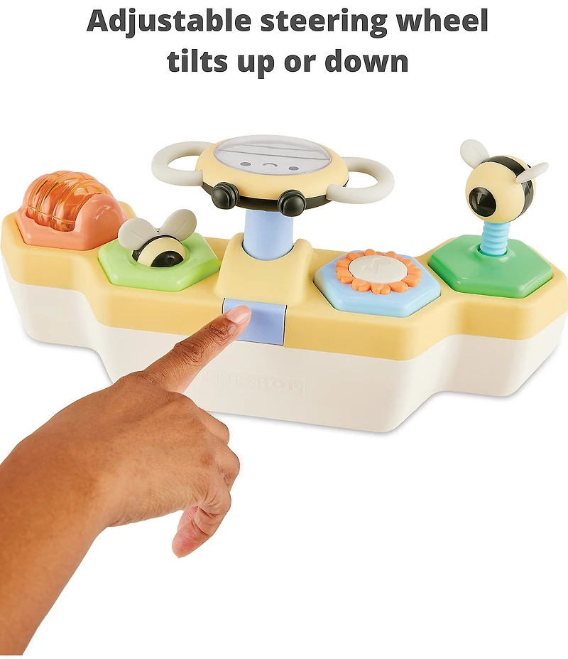 Skip Hop Farmstand See & Bee Steering Wheel & Tummy Time Baby Top