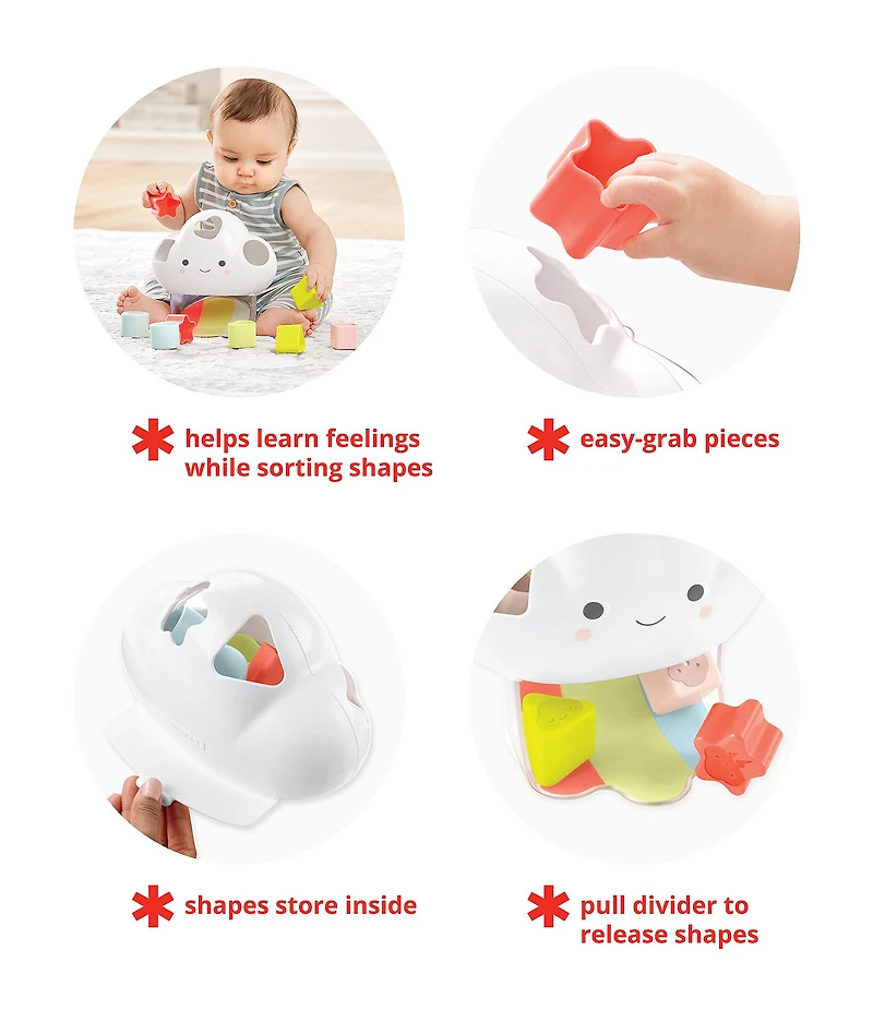 Skip Hop Silver Lining Cloud Feelings Shape Sorter