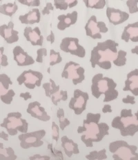 Sleep Sense Animal Print Velour Drawstring Tie Coordinating Sleep Pants