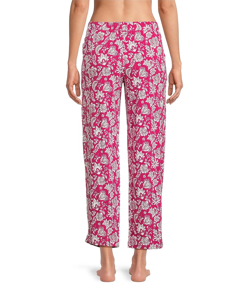 Sleep Sense Berry Folk Print Coordinating Knit Sleep Pants