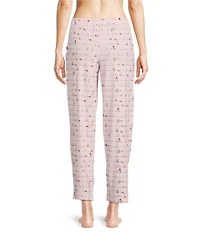 Sleep Sense Coffee Script Print Coordinating Knit Sleep Pants