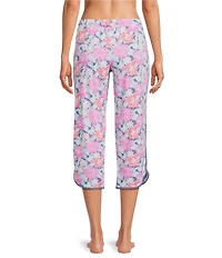 Sleep Sense Floral Print Coordinating Knit Sleep Capri Pants