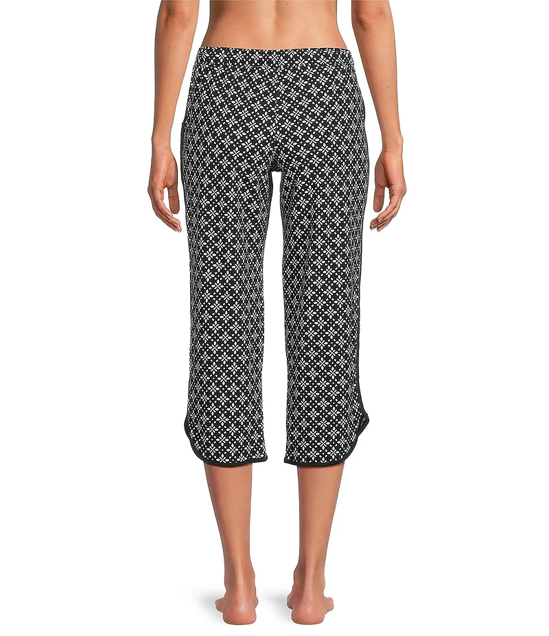 Sleep Sense Geometric Print Coordinating Knit Sleep Capri Pants
