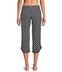 Sleep Sense Geometric Print Coordinating Knit Sleep Capri Pants