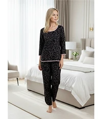 Sleep Sense Heart Print Drawstring Coordinating Sleep Pants