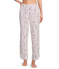 Sleep Sense Kitty Heart Print Drawstring Coordinating Sleep Pants
